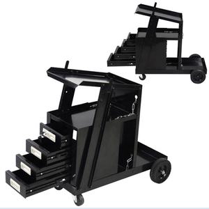 Chariot de soudage de sécurité Armoire à outils pour soudeuse à quatre tiroirs avec poignée - Product Image 4