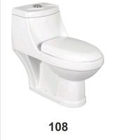 Inodoro Inteligente GREPL de Fácil Limpieza, Inodoro de Cerámica para Baño, Montado en el Suelo, con Doble Descarga por Gravedad, Diseño Moderno de Dos Piezas, Color Blanco