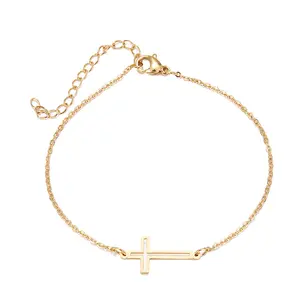 Hohe Qualität Religiöse Christian Produkte Einstellbar Kreuz Frauen Armbänder