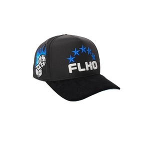สินค้ามาใหม่ คุณภาพพรีเมียม หมวกเบสบอล 5 แผง รุ่น FLHO สไตล์วินเทจ สปอร์ต แต่งตัวอักษร 3 มิติ ปักดาวสีน้ำเงิน สำหรับทุกเพศ - Product Image 1