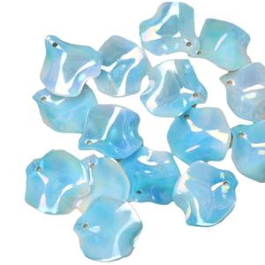 Épingle à cheveux antique en forme de feuille de chou en acrylique plaqué couleur dégradée bicolore, pour la création de bijoux DIY - Product Image 3