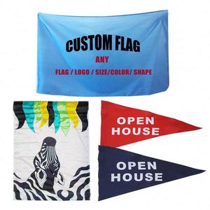 3X5 Ft Customized Flags Banners Custom 3X5Ft Printed Flag Personalized Polyester Banner - Product Image 1