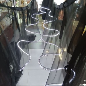 Tổ chức sự kiện trang trí trần RGB ánh sáng tất cả các màu sắc có sẵn sóng hình dạng trần treo lên đám cưới trang trí sân khấu - Product Image 6