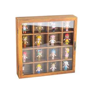 Caja <span class=keywords><strong>de</strong></span> almacenamiento <span class=keywords><strong>de</strong></span> juguetes <span class=keywords><strong>de</strong></span> madera para colgar en la pared del dormitorio <span class=keywords><strong>de</strong></span> <span class=keywords><strong>los</strong></span> niños con compartimentos <span class=keywords><strong>de</strong></span> tapa <span class=keywords><strong>de</strong></span> vidrio para organizar libros y muñecas - Product Image 6