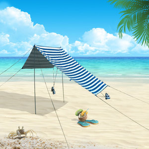 Toldo de Poliéster Oxford, Lona Ultraligera Impermeable, Refugio Grande para Exteriores, Carpa de Camping, Toldo de Lona, Sombrilla de Playa - Product Image 1