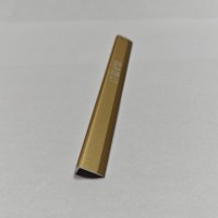Profilé d'angle en L en alliage d'aluminium moderne et durable, couleur or, pour carrelage, murs et meubles, angle de 90 degrés