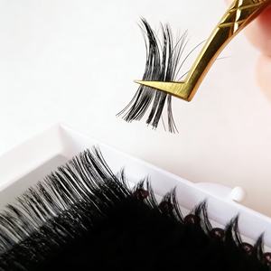 Mega Volume Private Label Cashmere 03 05 07 Eyelash Extension 8-25mm Wholesale Dark Matte Velvet Mink Lash Tray Extension Supply - Product Image 4