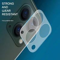 Protection d'objectif d'appareil photo en verre trempé anti-rayures, couverture intégrale, dureté 9H pour iPhone Samsung Xiaomi Huawei Oppo