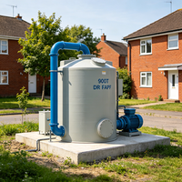 Système intégré de traitement des eaux usées domestiques rurales en acier inoxydable 500T/D avec réservoir sous pression, moteur PLC et pompe - Écologique