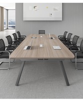Bureau rectangulaire sur mesure de grande taille pour les tables de conférence et de négociation scolaires