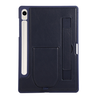Étui de protection avec béquille et dragonne pour Galaxy Tab A11+ Plus A9 A9+ S9 FE S10, support de tablette avec emplacement pour stylet