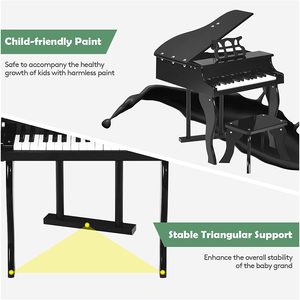 Mini pianoforte educativo all'ingrosso di alta qualità 30 tasti OEM piccolo piano in legno per bambini - Product Image 3