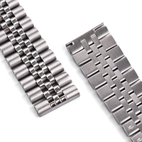 Bracelet de montre en acier inoxydable MZDTIMK Charm 20 mm 22 mm à dégagement rapide, fermoir déployant à double clic, bracelet de montre Jubilee en métal