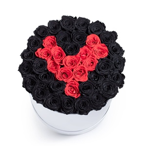 Logotipo personalizado Día de San Valentín Rosas de larga duración Regalo floral Inmortal Preservado <span class=keywords><strong>Devis</strong></span> Eyses Flor de Rosa eterna en caja - Product Image 2