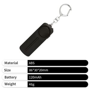 <b>Custom</b> <b>Keychain</b> Alarm ABS Child Safety Multiple Colors Portable <b>Keychain</b> Accessory <b>Keychain</b> Alarm with Box for Outdoor - Product Image 5