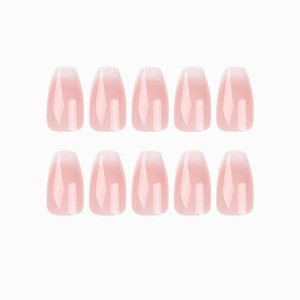 <span class=keywords><strong>Uñas</strong></span> Postizas Autoadhesivas Francesas <span class=keywords><strong>Cortas</strong></span> Cuadradas <span class=keywords><strong>en</strong></span> Degradado <span class=keywords><strong>Rosa</strong></span> y Blanco, Éxito de Ventas Global, para Venta al Por Mayor - Product Image 2