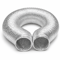 Tuyau d'évacuation d'air conditionné extérieur QIANJING XY-101/XY-102, flexible rond en feuille d'aluminium pour utilisation en salle de sport et en parc