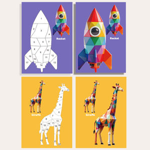 Livre de coloriage et de puzzle avec autocollants de formes géométriques 3D pour l'éducation précoce des enfants, <span class=keywords><strong>animaux</strong></span>, circulation, jouets éducatifs en papier pour enfants - Product Image 6
