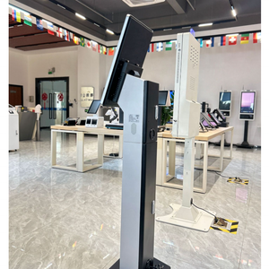 Thlee 24-giờ sử dụng 21.5-inch thức ăn nhanh tự dịch vụ kiosk floorl mountable thanh toán Totem với QR Máy quét mã - Product Image 5