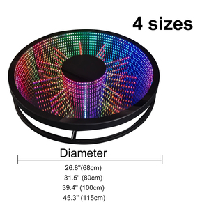 Photobooth 360° <span class=keywords><strong>portable</strong></span> en verre personnalisé avec LED Infinity de 80 cm (31,5 pouces) pour événements et fêtes - Product Image 2