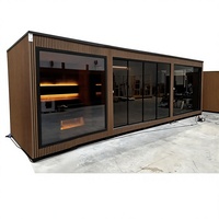 Sauna préfabriqué en conteneur, cabine de sauna modulaire en bois pour extérieur avec chauffage Harvia, personnalisable OEM ODM, maison de sauna de jardin