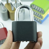 Serrure rectangulaire sécurisée avec combinaison de chiffres à 4 chiffres, verrou robuste et reconfigurable