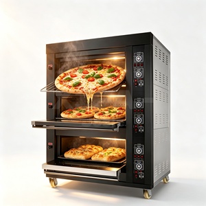 Four à pain électrique commercial pour boulangerie, 4/6 plateaux, acier inoxydable, 6000W, contrôle précis <span class=keywords><strong>de</strong></span> la température, commande tactile - Product Image 2