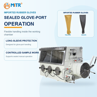 Chambre de transition sous vide MITR en acier inoxydable de type glove box pour tests de matériaux en poudre