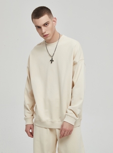 จัมเปอร์คอกลมผ้าเทอร์รี่สองชั้นผ้าฝ้าย400กรัมตัดหมอกหลากสี - Product Image 3