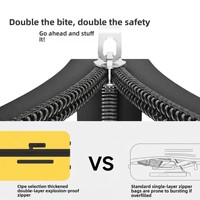 Valise à roulettes extensible pour ordinateur portable avec serrure TSA, fermetures éclair renforcées anti-explosion, design simple et tendance pour les voyages étudiants
