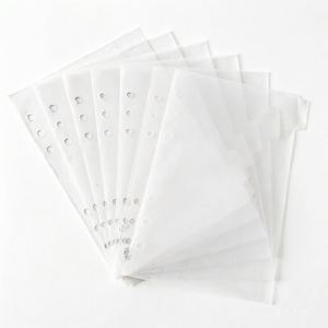 Separadores de Plástico Transparente con Tarjetas de Índice de 6 Páginas para Planificador - Product Image 1