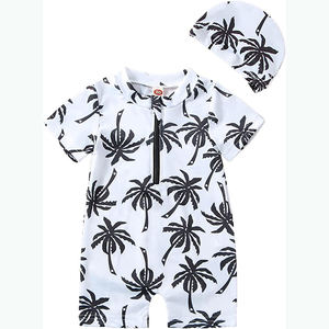 Garçons bleu bébé vêtements de natation soleil URF + 50 protection maillots de bain une pièce pour enfants avec chapeau de soleil vêtements de bain pour enfants en été - Product Image 6