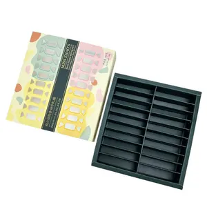Scatola di carta da stampa personalizzata per uso alimentare con inserti di caramelle scatola regalo scorrevole con finestra