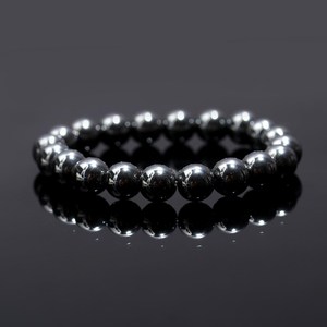 Natural Gray Hematite <b>Bracelet</b> Smooth 8mm Beads Moon Shape Crystal <b>Bracelet</b> for <b>Healing</b> Meditation and Grounding Gift - Product Image 2