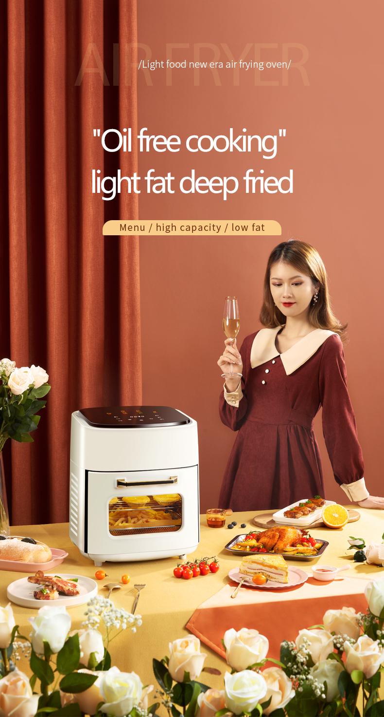 15L Intelligent Air Oven Household Frying Multifunctional Commercial Air Fryer Frying Oven Manufacturer Factory OEM