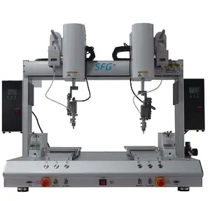 Máquina SMT Robô de solda automática estação LHCX-T-221R2S 1 estação, 2 mesas, 2 sondas de solda