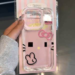 Coque de téléphone en TPU pour iPhone 16 Pro Max, motif chat mignon Jc Cute Kt, protection antichoc 360° - Product Image 3