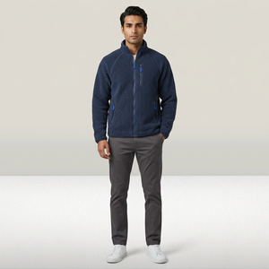 New Wholesale Men's <b>Canvas</b> Windproof Jacket Custom Design with Your Own Logo Street Wear Full Zipper Stand Collar for Autumn - Product Image 1