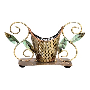 Elegant Aluminium Basket Pen <b>Stand</b> for <b>Office</b> Decor Lightweight and Fashion Trend Design Enhances <b>Desk</b> Organization - Product Image 3
