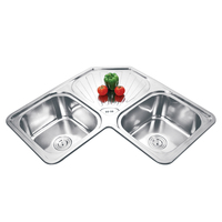 K-EBR12050 évier de cuisine composite/évier installer/double évier de cuisine avec égouttoir