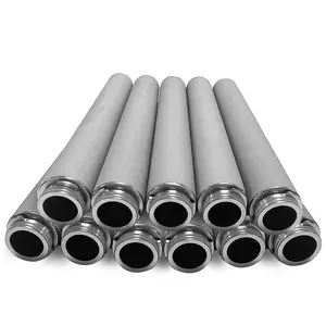 Petrol kimyasal elyaf için LIANDA 316L paslanmaz çelik Metal filtre paslanmaz çelik kıvrımlı filtre kartuşu