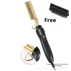 JIANGU-Peigne électrique en plastique à double usage JG-303, pour cheveux secs et humides, brosse à lisser, fer à friser à usage domestique - Product Image 6