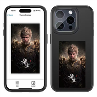 Étui de téléphone portable avec écran E-Ink, design intelligent et luxueux, protection contre les chocs, support pour appareil photo, pour 16e/16/15/14 Plus Pro Max Couple