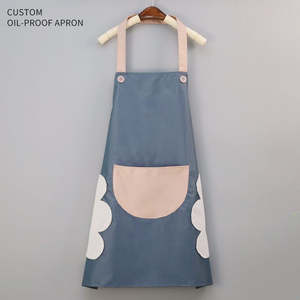 Delantales de Cocina de Lona de Algodón para Mujer, Suministro de Fábrica, Delantal de Moda para Estilistas, Restaurantes, Bares, Cafeterías, Impresión de Logotipo, Venta al por Mayor - Product Image 1