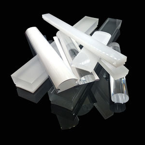 O alumínio conduzido expulso personalizado perfil Rod/barra oca triangular do difusor conduzido plástico claro do difusor PMMA - Product Image 5