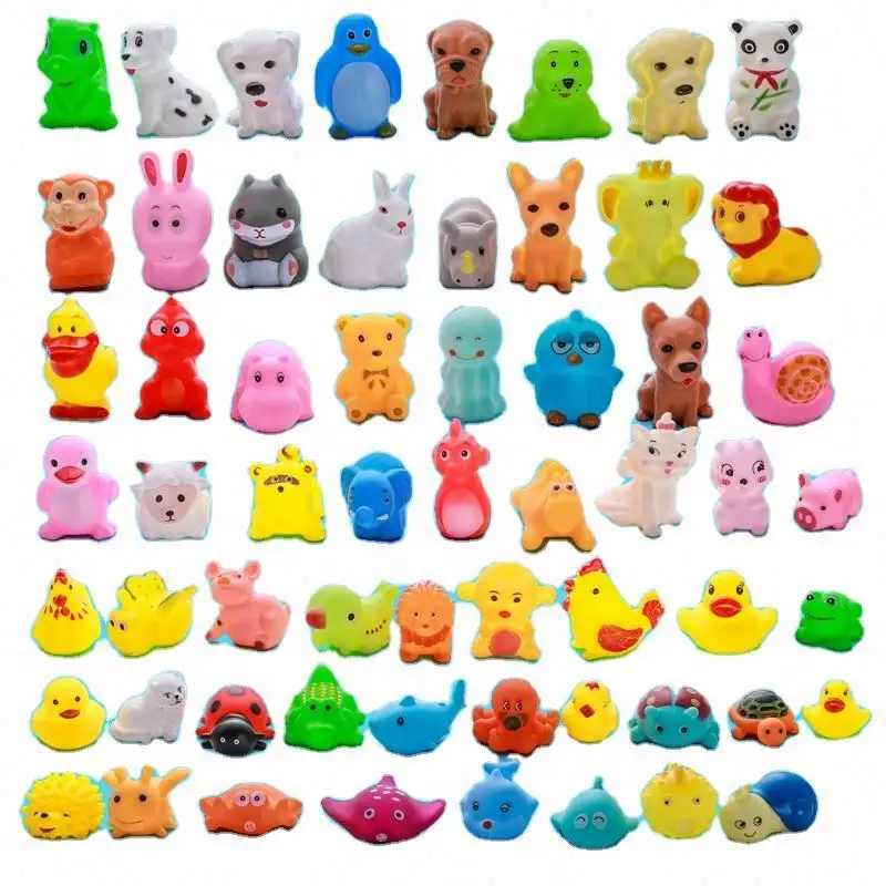 Jouets de bain en caoutchouc pour bébé, dinosaure, canard, éléphant, baignoire, douche, jouet à presser, Animal, jouets de bain pour enfants, nouveauté