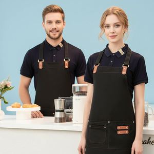 Tabliers en coton personnalisables avec logo sur mesure pour restaurants, salons de beauté, cafés et salons de manucure - Product Image 2