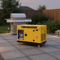 ECG POWER Maßgefertigter Schalldichter Luftgekühlter Stromgenerator 15 KVA 15KVA 12KW 12 KW Leiser Dieselgenerator für Abgelegene Gebiete
