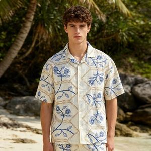 Chemises islamiques brodées, chemises décontractées à fleurs, chemises fantaisie pour hommes de haute qualité, chemises sur mesure pour hommes, chemises de Turquie. - Product Image 1