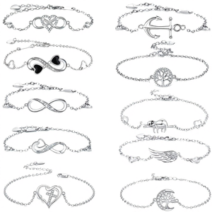 Exquisite S925 Sterling Silver Zircon <b>Infinity</b> Family Tree Tennis <b>Bracelet</b> for Women & Children's Party Gift - Product Image 4